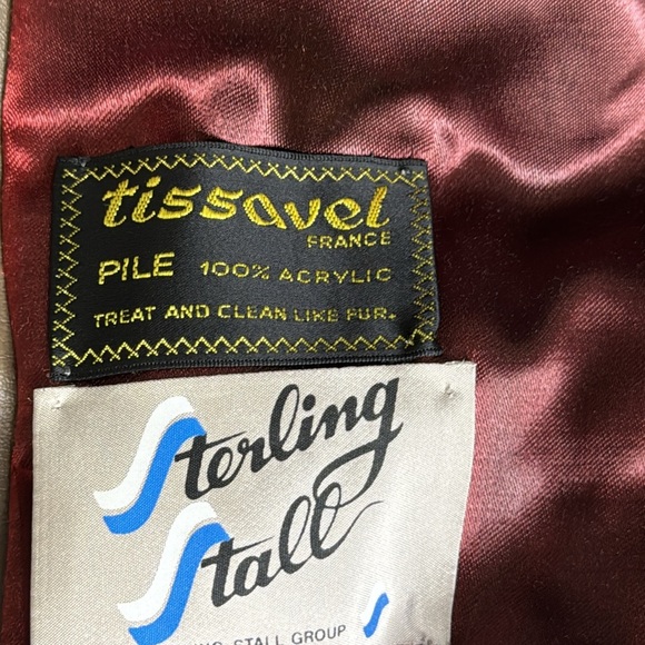 Vintage Simpsons Tissavel France Faux Fur Mob Boss Retro Cozy Hooded Coat - Picture 6 of 12